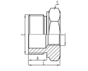 英製外螺紋六角端麵O形圈密封|英製（zhì）固定內螺（luó）紋鋼墊密封