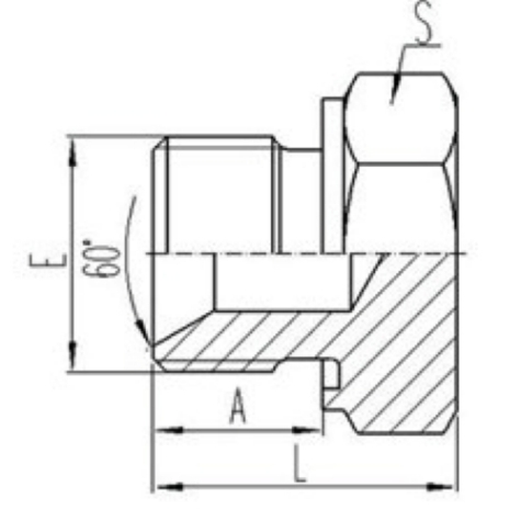 英製外螺紋ED膠墊密封堵頭（tóu）