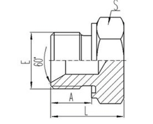 英製外螺紋ED膠墊密封堵頭