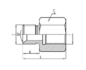 英製外螺紋60°內錐麵密封或組合墊密封堵頭|英製固定內螺（luó）紋鋼墊密封