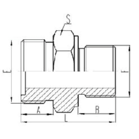 公製外螺紋平麵O形圈（quān）密封|公製外螺紋六角端麵O形圈密封