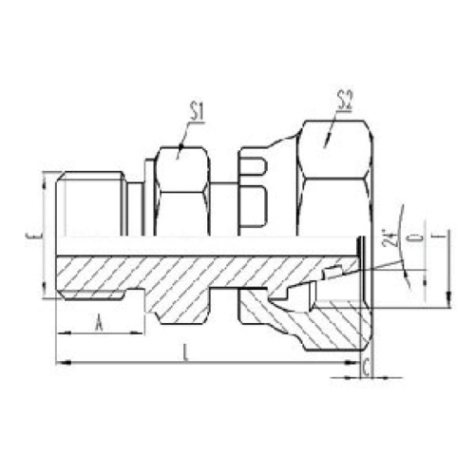 公製外螺紋六（liù）角端麵O形圈密封|公製活動內螺紋24°外錐麵O形圈（quān）密封（fēng）
