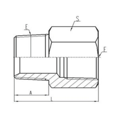 美製（zhì）布錐（zhuī）管螺紋密封過渡接頭