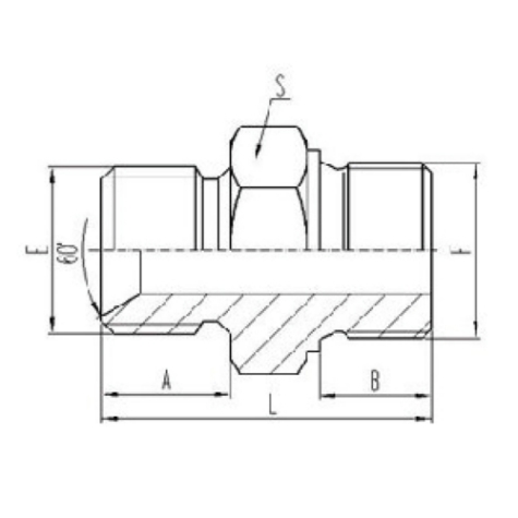 英製（zhì）外螺紋60°內錐（zhuī）麵密封或組合墊密封|公製外螺紋組合墊密封