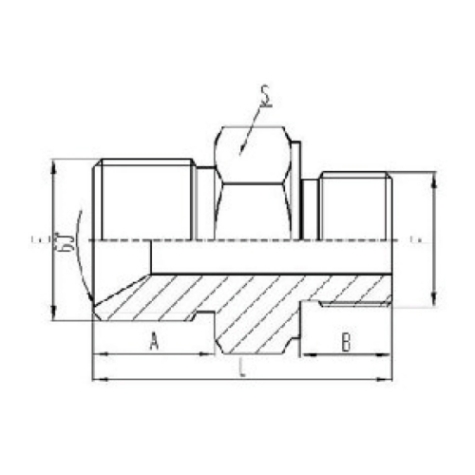 英製外（wài）螺紋60°內（nèi）錐麵密封或組合墊密封|公製外螺紋六角（jiǎo）端麵O形圈密封
