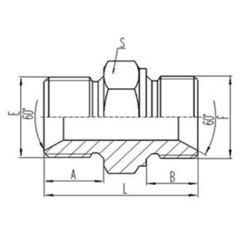 英製外螺（luó）紋60°內錐麵密封或組（zǔ）合墊密封|公製外螺紋60°內錐麵密封或組合墊密封
