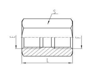 兩（liǎng）端英製固（gù）定內螺紋鋼墊密封