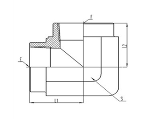 90°彎英製管固定內螺紋密封