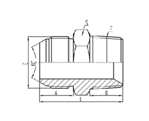 日式公製外螺紋60°外錐麵密封|英錐管外螺紋密封（fēng）
