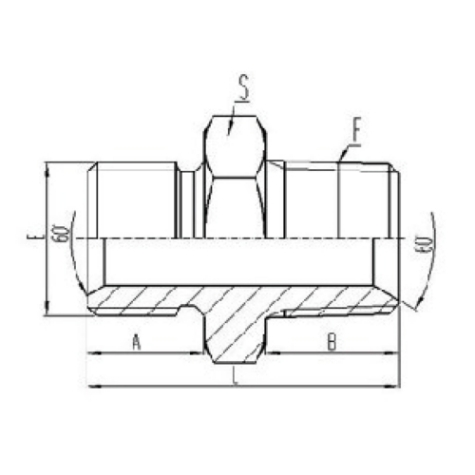 英製外（wài）螺紋60°內錐麵密（mì）封或組合墊密封|英錐（zhuī）管外螺紋密封