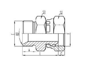 英製外螺紋60°內（nèi）錐麵密封或（huò）組合墊密封|英製（zhì）活動內螺（luó）紋球麵密封
