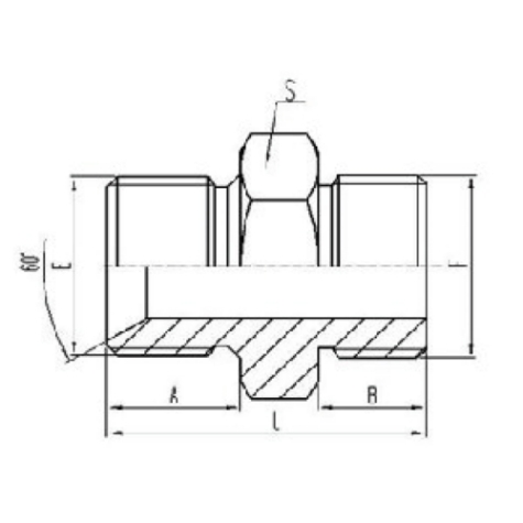 英製外螺紋60°內錐麵密封或組(zǔ)合墊密(mì)封|美製(zhì)外螺紋六角端麵O形圈密封