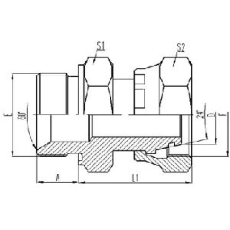 公製外（wài）螺紋ED膠墊密（mì）封|公製活動內螺紋24°外錐麵O形圈密封
