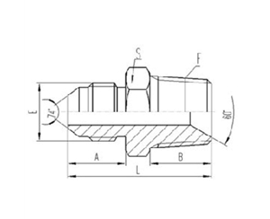 公製外螺紋74°外（wài）錐麵密（mì）封|英（yīng）錐管外（wài）螺紋密（mì）封