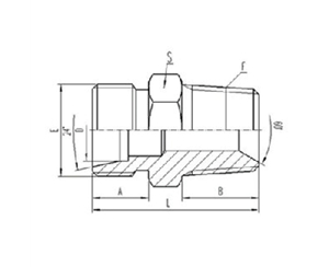 公製外螺紋24°內錐麵密封|英錐管（guǎn）外螺紋密封