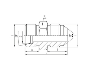 公製外螺紋24°內錐麵密封.美製外螺紋（wén）74°外錐麵密封