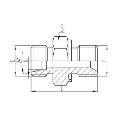 公製外螺紋24°內(nèi)錐麵密(mì)封|公製外螺紋(wén)ED膠墊(diàn)密封