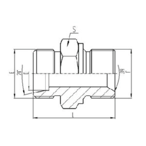 公製外螺紋24°內錐麵密封|公製外螺紋60°內錐麵密封或組合(hé)墊(diàn)密封