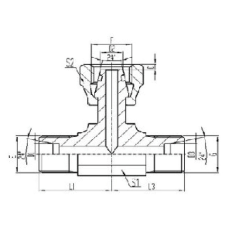 公製外螺紋24°內錐麵密封(fēng)|公製活動內螺紋24°外錐麵O形圈密封|公製外螺紋(wén)24°內錐麵密封