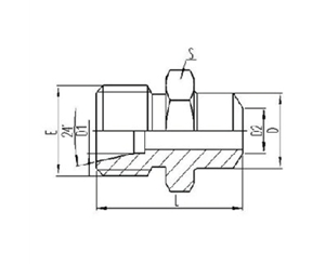 公製外螺紋24°內錐麵密封|承接式焊接管
