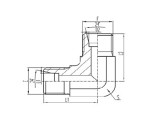 公製活動內螺紋24°外錐麵O形圈密封堵頭
