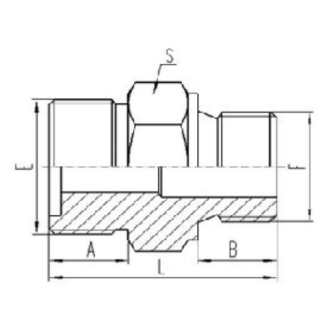 公製外螺紋平麵O形圈密封(fēng)|公製外螺紋組合墊密封