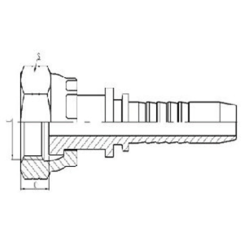 美（měi）製（zhì）內（nèi）螺紋平麵（miàn）密封