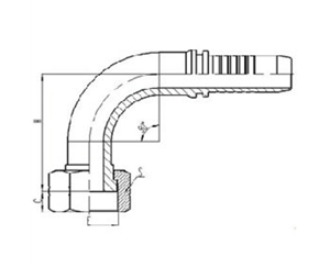 90°美（měi）製內螺紋平麵密封