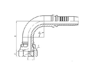 90°美製NPSM內螺紋60°外錐麵密（mì）封