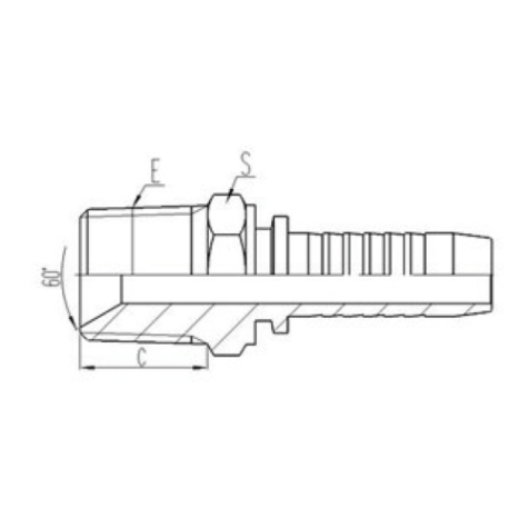英(yīng)製外錐管螺紋密封(fēng)管接頭(tóu)