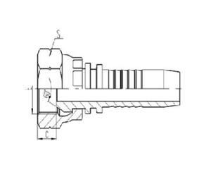英製內螺紋60°外錐麵密封