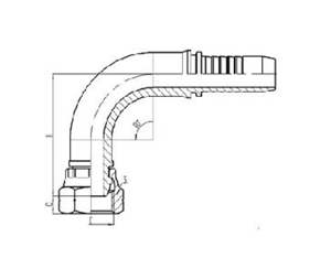90°英製內螺紋（wén）球麵密封