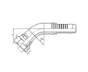 45°英製內螺紋球麵密封