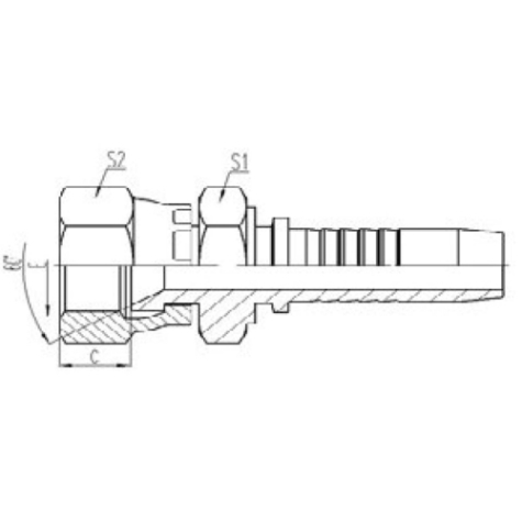 日式公（gōng）製內螺紋（wén）60°內錐麵密封（fēng）