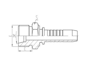 公製外螺紋（wén）24°內錐麵密封輕係列
