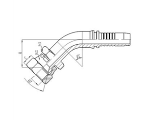 45°日式公製內（nèi）螺紋60°內錐麵密封