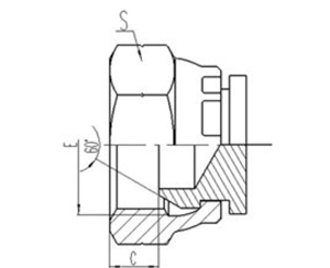 公製活動內螺紋60°外錐麵密封堵頭（tóu）