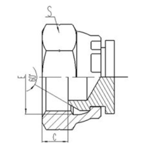 公(gōng)製活動內螺紋60°外錐麵密封堵頭