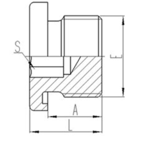 公製外(wài)螺紋ED膠墊密封內六角堵頭