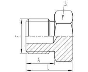 美製SAE外螺紋（wén）六角端麵O形圈密封堵頭