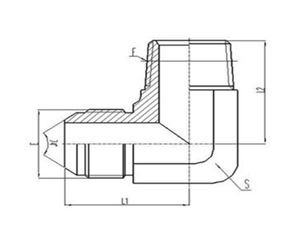 美（měi）製JIC螺紋74°錐麵密封過渡接頭