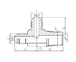 美製JIC螺紋74°錐麵密封過渡接頭（tóu）