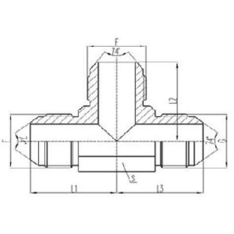 美製JIC螺紋74°錐麵密封過渡接頭