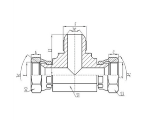 美製JIC螺紋74°錐（zhuī）麵（miàn）密封過渡（dù）接頭