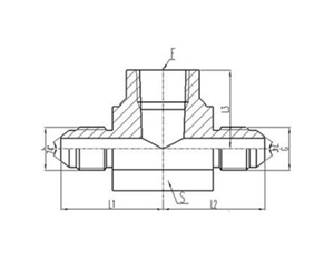 美製JIC螺紋74°錐（zhuī）麵密封過（guò）渡（dù）接頭