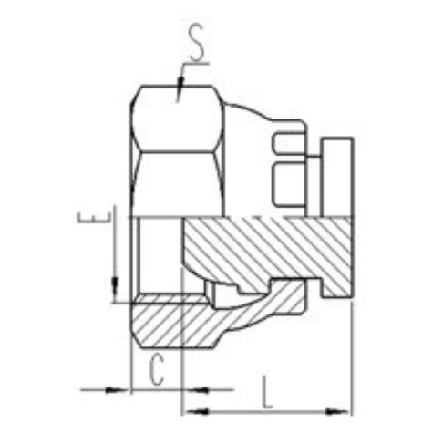 英製活動內螺紋球麵密封堵頭